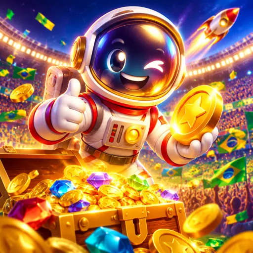 Card do crash game espacial Spaceman com visual de astronauta